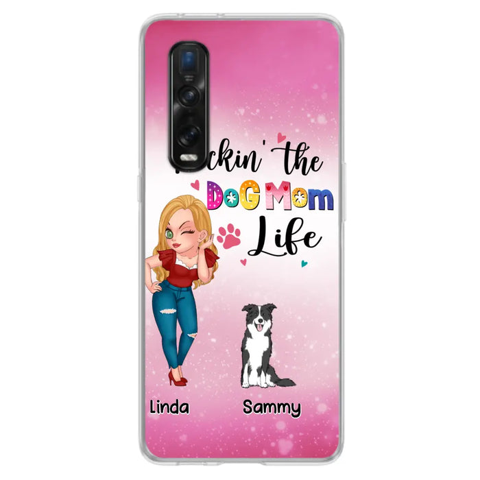 Personalized Dog Mom Phone Case - Up to 6 Dogs - Gift Idea For Dog Lover - Rockin' The The Dog Mom Life - Case for Xiaomi, Huawei & Oppo