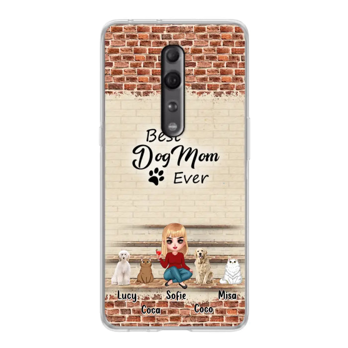 Personalized Dog/Cat Mom Phone Case - Gift Idea For Dog/Cat Lovers/Mother's Day - Up to 3 Dogs/Cats - Best Dog Mom Ever - Cases Oppo/Xiaomi/Huawei