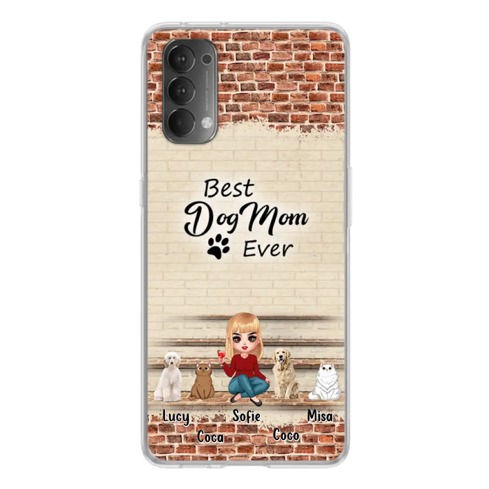 Personalized Dog/Cat Mom Phone Case - Gift Idea For Dog/Cat Lovers/Mother's Day - Up to 3 Dogs/Cats - Best Dog Mom Ever - Cases Oppo/Xiaomi/Huawei