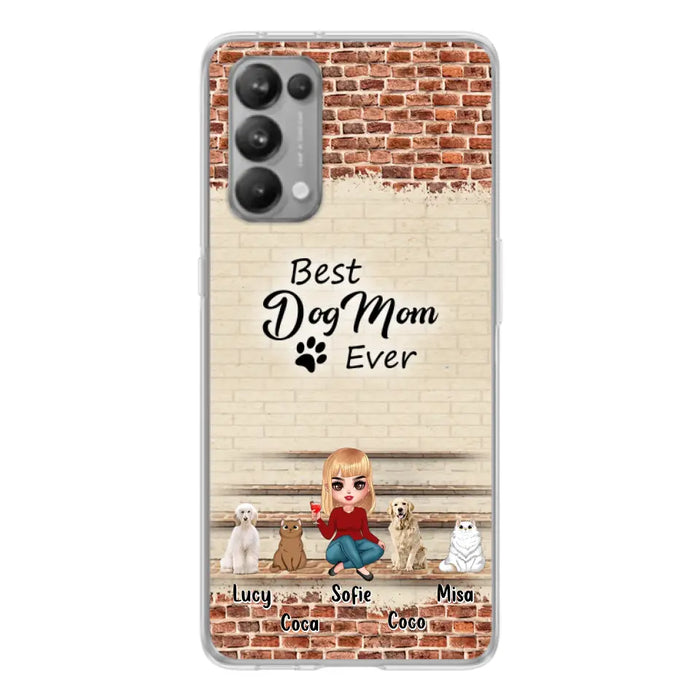 Personalized Dog/Cat Mom Phone Case - Gift Idea For Dog/Cat Lovers/Mother's Day - Up to 3 Dogs/Cats - Best Dog Mom Ever - Cases Oppo/Xiaomi/Huawei