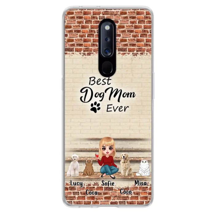 Personalized Dog/Cat Mom Phone Case - Gift Idea For Dog/Cat Lovers/Mother's Day - Up to 3 Dogs/Cats - Best Dog Mom Ever - Cases Oppo/Xiaomi/Huawei