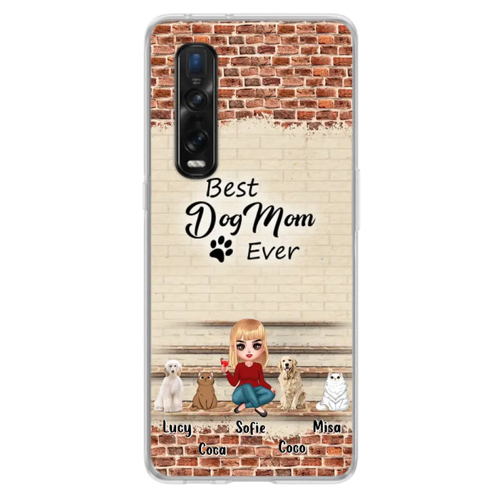 Personalized Dog/Cat Mom Phone Case - Gift Idea For Dog/Cat Lovers/Mother's Day - Up to 3 Dogs/Cats - Best Dog Mom Ever - Cases Oppo/Xiaomi/Huawei