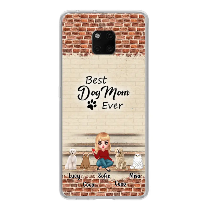 Personalized Dog/Cat Mom Phone Case - Gift Idea For Dog/Cat Lovers/Mother's Day - Up to 3 Dogs/Cats - Best Dog Mom Ever - Cases Oppo/Xiaomi/Huawei