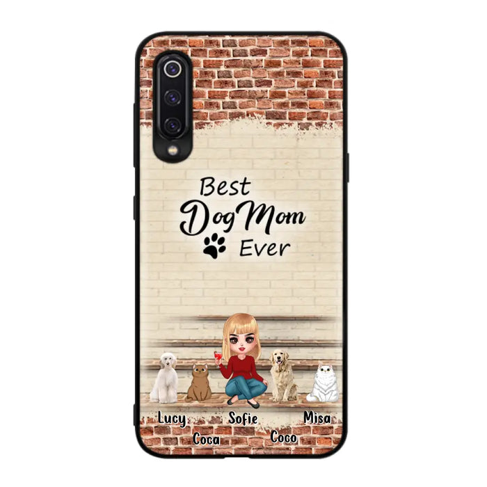 Personalized Dog/Cat Mom Phone Case - Gift Idea For Dog/Cat Lovers/Mother's Day - Up to 3 Dogs/Cats - Best Dog Mom Ever - Cases Oppo/Xiaomi/Huawei