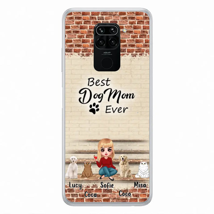 Personalized Dog/Cat Mom Phone Case - Gift Idea For Dog/Cat Lovers/Mother's Day - Up to 3 Dogs/Cats - Best Dog Mom Ever - Cases Oppo/Xiaomi/Huawei