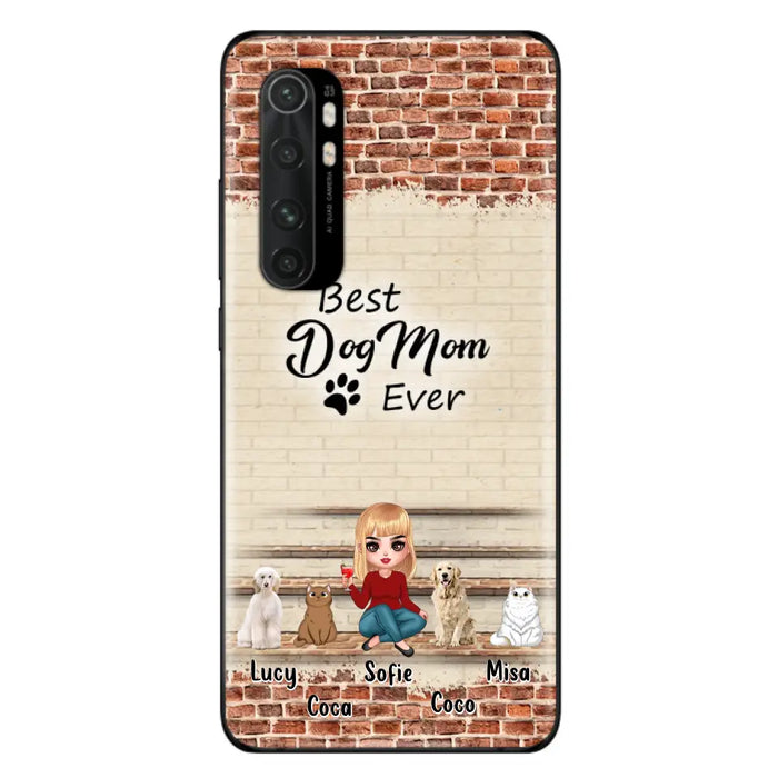 Personalized Dog/Cat Mom Phone Case - Gift Idea For Dog/Cat Lovers/Mother's Day - Up to 3 Dogs/Cats - Best Dog Mom Ever - Cases Oppo/Xiaomi/Huawei