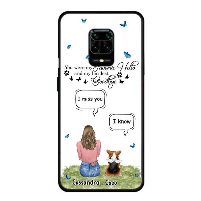 Personalized Pet Phone Case - Up to 4 Pets - Gift Idea For Couple/Dog/Cat Lover - You Were My Favorite Hello - Case For Oppo/Xiaomi/Huawei