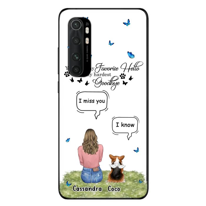 Personalized Pet Phone Case - Up to 4 Pets - Gift Idea For Couple/Dog/Cat Lover - You Were My Favorite Hello - Case For Oppo/Xiaomi/Huawei