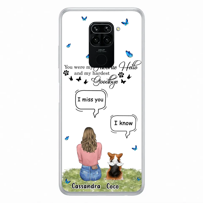 Personalized Pet Phone Case - Up to 4 Pets - Gift Idea For Couple/Dog/Cat Lover - You Were My Favorite Hello - Case For Oppo/Xiaomi/Huawei
