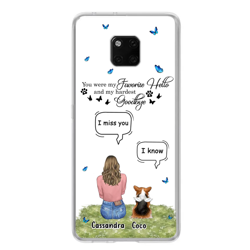 Personalized Pet Phone Case - Up to 4 Pets - Gift Idea For Couple/Dog/Cat Lover - You Were My Favorite Hello - Case For Oppo/Xiaomi/Huawei