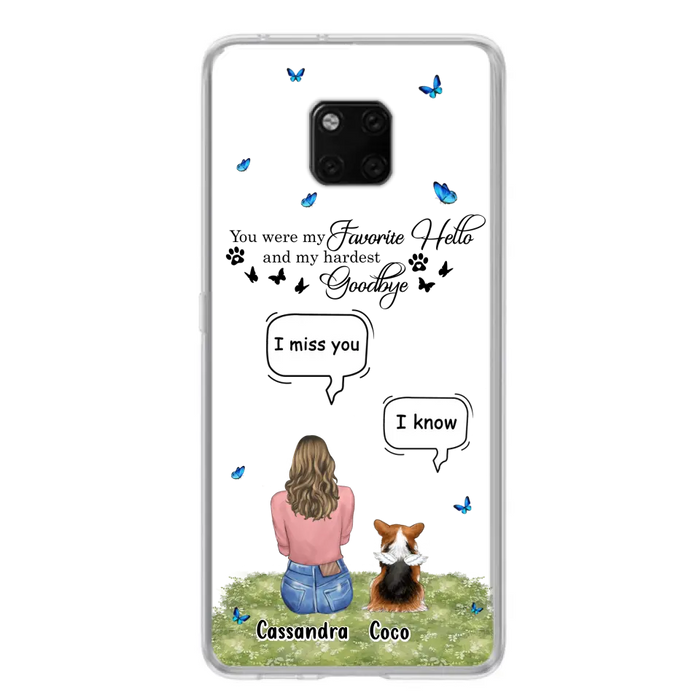 Personalized Pet Phone Case - Up to 4 Pets - Gift Idea For Couple/Dog/Cat Lover - You Were My Favorite Hello - Case For Oppo/Xiaomi/Huawei