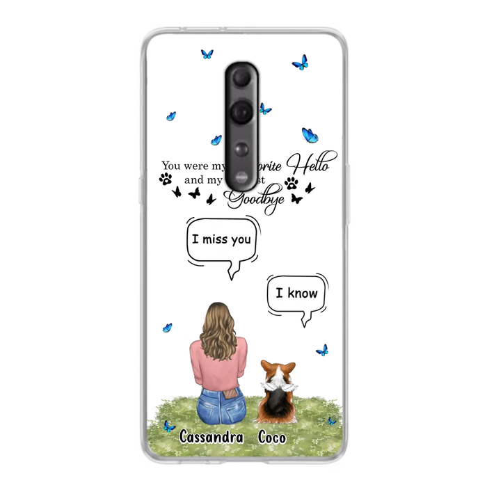 Personalized Pet Phone Case - Up to 4 Pets - Gift Idea For Couple/Dog/Cat Lover - You Were My Favorite Hello - Case For Oppo/Xiaomi/Huawei