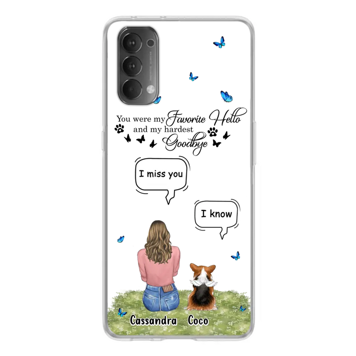 Personalized Pet Phone Case - Up to 4 Pets - Gift Idea For Couple/Dog/Cat Lover - You Were My Favorite Hello - Case For Oppo/Xiaomi/Huawei