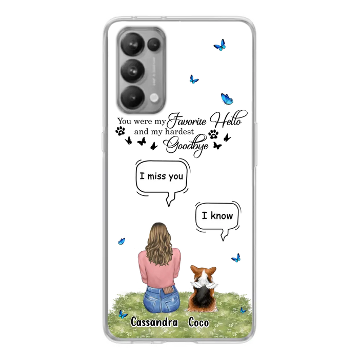 Personalized Pet Phone Case - Up to 4 Pets - Gift Idea For Couple/Dog/Cat Lover - You Were My Favorite Hello - Case For Oppo/Xiaomi/Huawei