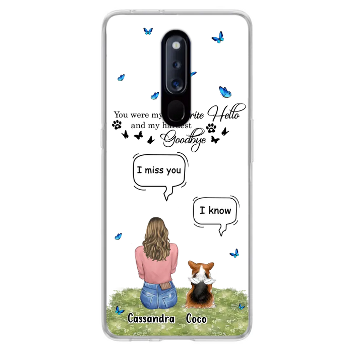 Personalized Pet Phone Case - Up to 4 Pets - Gift Idea For Couple/Dog/Cat Lover - You Were My Favorite Hello - Case For Oppo/Xiaomi/Huawei