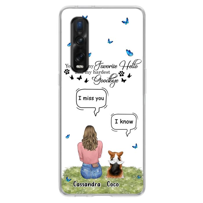 Personalized Pet Phone Case - Up to 4 Pets - Gift Idea For Couple/Dog/Cat Lover - You Were My Favorite Hello - Case For Oppo/Xiaomi/Huawei