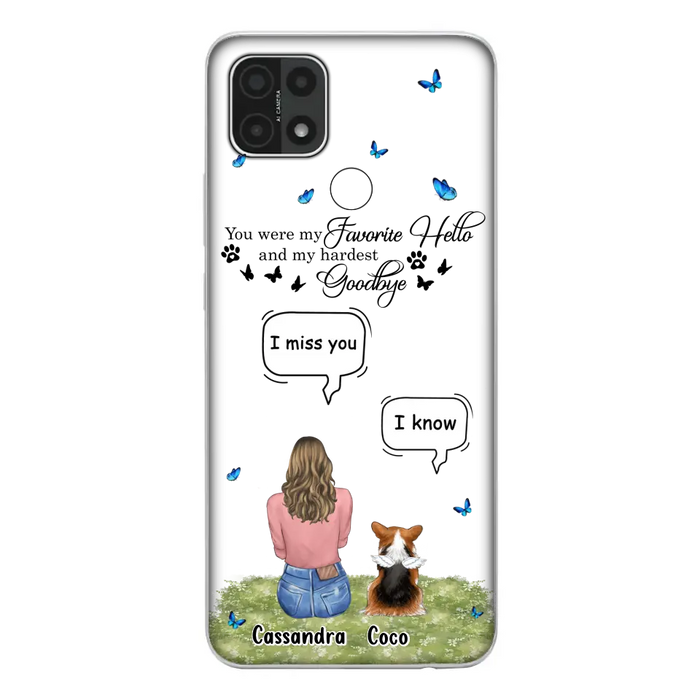 Personalized Pet Phone Case - Up to 4 Pets - Gift Idea For Couple/Dog/Cat Lover - You Were My Favorite Hello - Case For Oppo/Xiaomi/Huawei