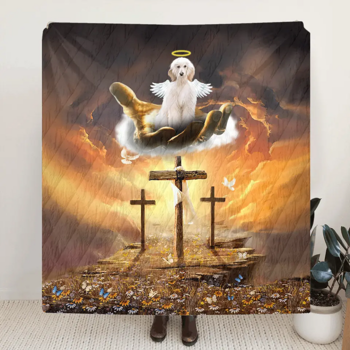 Personalized Memorial Dog Blanket - Up to 3 Dogs - Best Gift For Dog