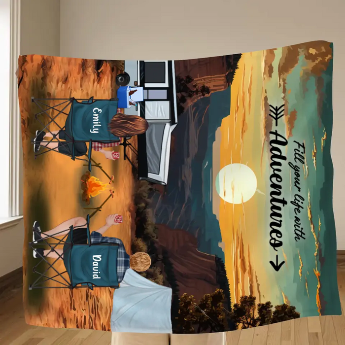 Personalized Camping Grand Canyon National Park Quilt/Fleece Blanket - Full Option - Best Gift For Camping Lovers - Fill Your Life With Adventures