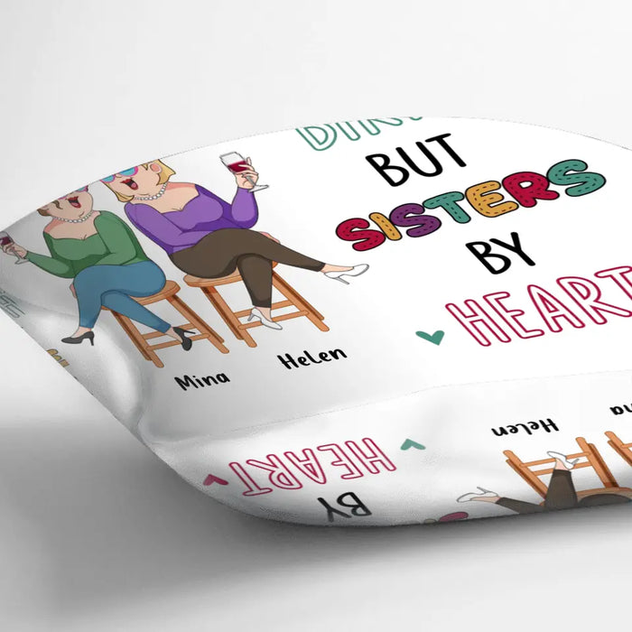 Personalized Old Friends Pillow Cover/Fleece Throw Blanket/Quilt - Gift Idea For Friends/Sisters - Not Sisters By Birth But Sisters By Heart