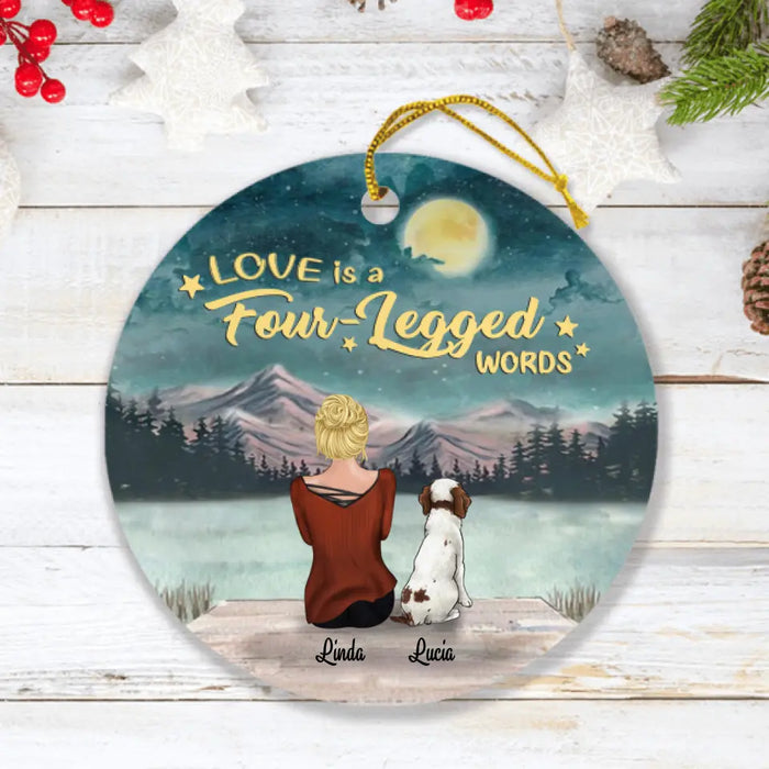 Personalized Pet Mom Ornament - Mom With Up to 5 Pets - Gift For Cat/Dog Lover - FD19NO