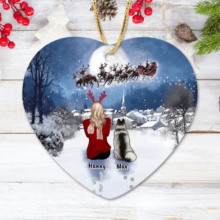 Personalized Xmas Pet Ornament - Up to 4 Pets - Best Gift For Dog Lovers/Cat Lovers - TT1FV8