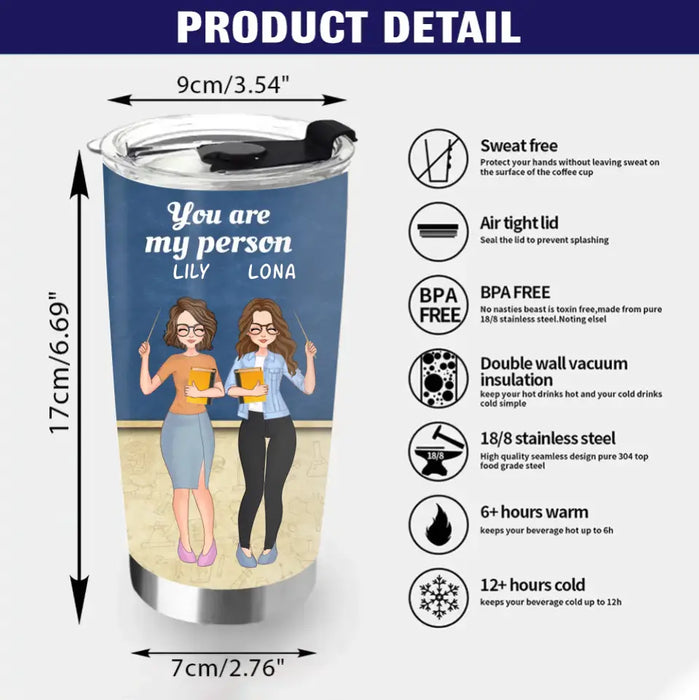 Personalized Colleagues Tumbler - Up to 4 Girls - Gift Idea For Colleagues - Work Make Us Colleagues But Our Potty Mouths And Inappropriate Conversations Made Us Friends
