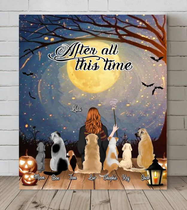 Personalized Dog Mom Canvas - Up to 7 Dogs - Gift For Dog Lovers - After All This Time