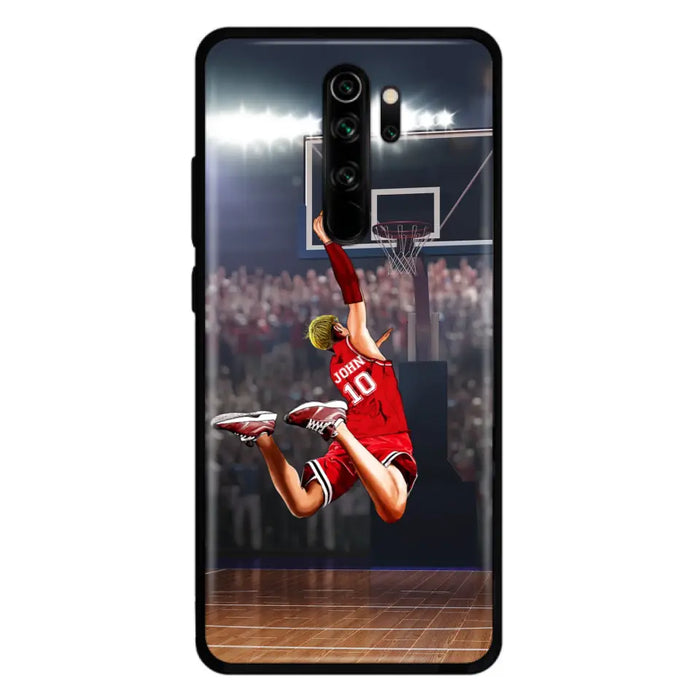Custom Personalized Basketball Phone Case - Gift Idea For Basketball Lovers/Son/Grandson - Case For Oppo/Xiaomi/Huawei