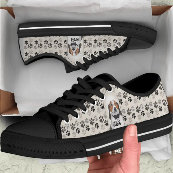 Personalized Dog Canvas Sneakers - Gift Idea for Dog Lovers
