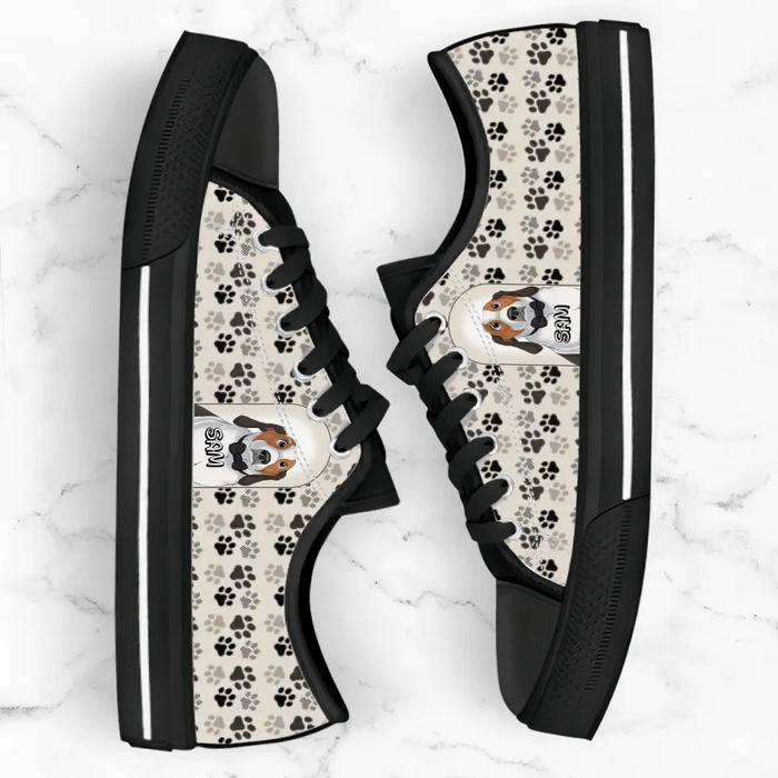 Personalized Dog Canvas Sneakers - Gift Idea for Dog Lovers