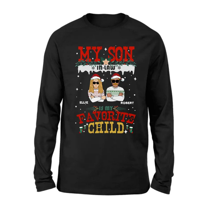 Personalized My Son Shirt/Hoodie - Christmas Gift Idea For Son - My Son In Law Is My Favorite Child