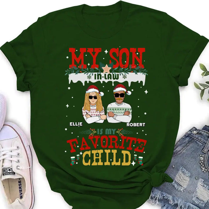 Personalized My Son Shirt/Hoodie - Christmas Gift Idea For Son - My Son In Law Is My Favorite Child
