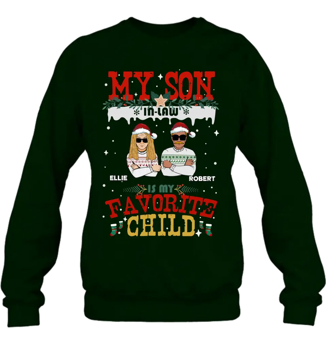 Personalized My Son Shirt/Hoodie - Christmas Gift Idea For Son - My Son In Law Is My Favorite Child