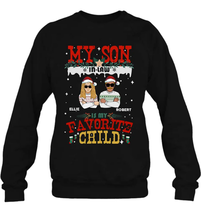 Personalized My Son Shirt/Hoodie - Christmas Gift Idea For Son - My Son In Law Is My Favorite Child