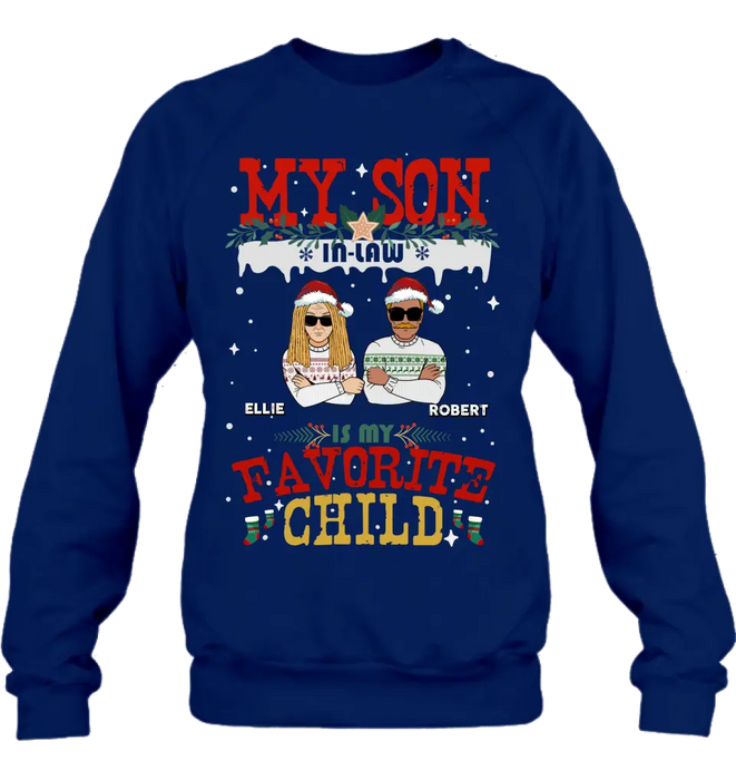 Personalized My Son Shirt/Hoodie - Christmas Gift Idea For Son - My Son In Law Is My Favorite Child