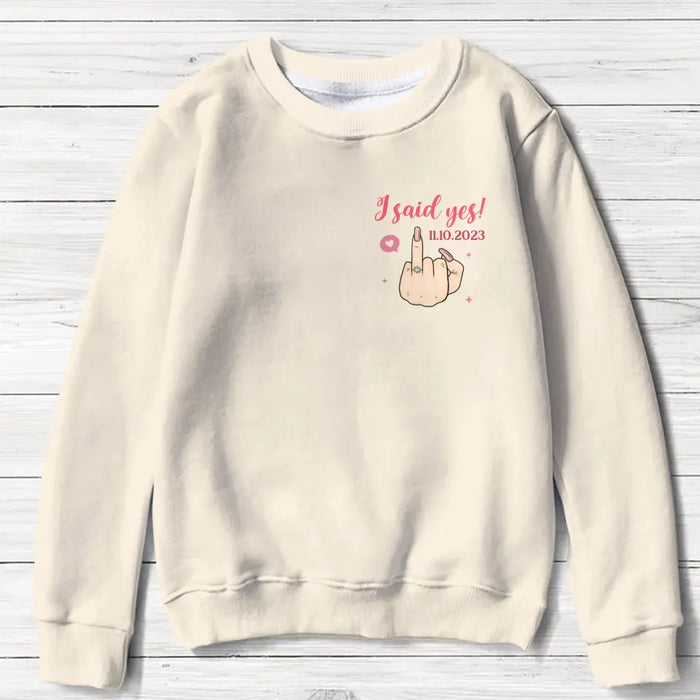 Personalized In My Mrs Era Sweater - Anniversary Gift Idea - Day I Said Yes
