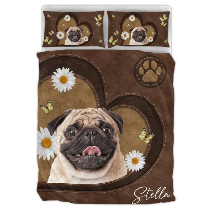 Personalized Dog Quilt Bed Sets - Upload Photo - Gift Idea For Dog Lovers/Owners