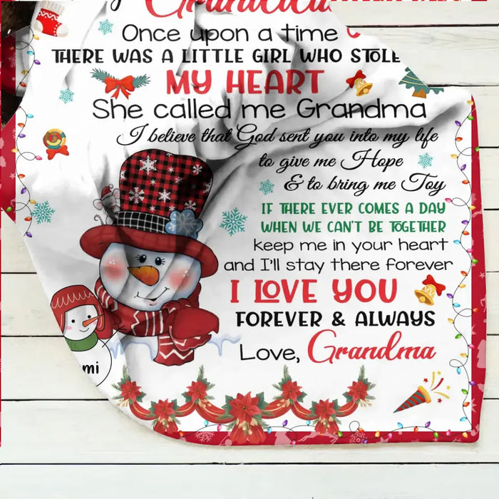Personalized To My Granddaughter Fleece Throw Blanket & Quilt - Gift Idea For Granddaughter - I Love You Forever & Always