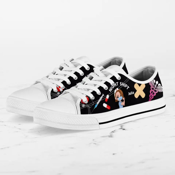 Personalized Nurse Canvas Sneakers - Gift Idea for Nurses/Friends