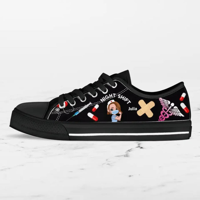 Personalized Nurse Canvas Sneakers - Gift Idea for Nurses/Friends