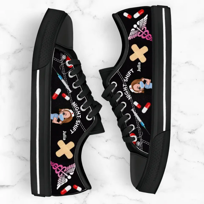 Personalized Nurse Canvas Sneakers - Gift Idea for Nurses/Friends