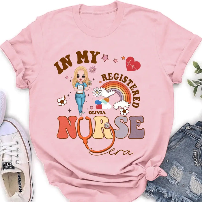 Personalized In My Registered Nurse Era T-Shirt/Long Sleeve/Sweatshirt/Hoodie - Gift Idea For Nurse