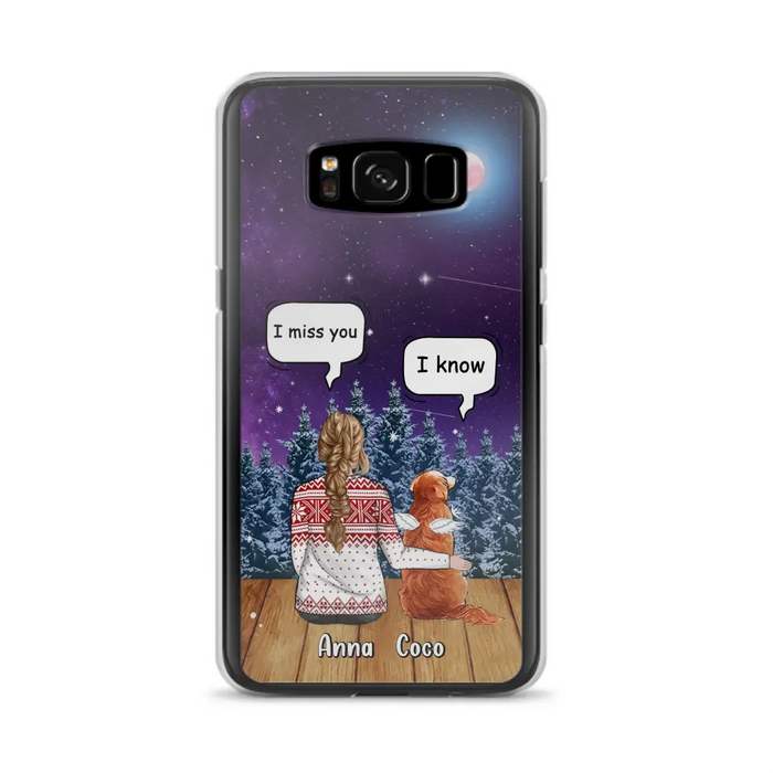 Personalized Memorial Pet Phone Case - Up to 4 Pets - Memorial Gift Idea For Dog/Cat Lover - I Miss You Dog - Case For iPhone/Samsung