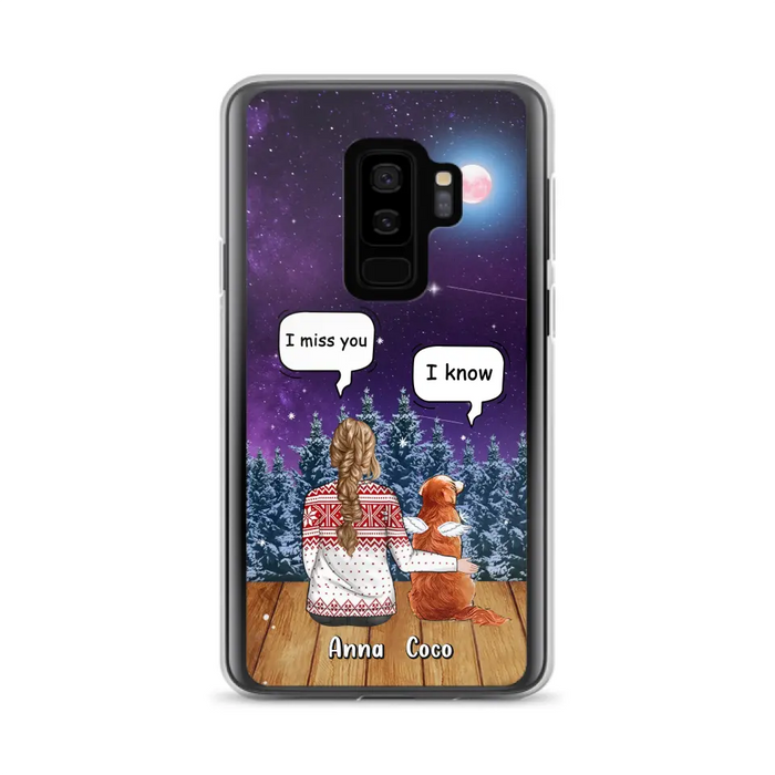 Personalized Memorial Pet Phone Case - Up to 4 Pets - Memorial Gift Idea For Dog/Cat Lover - I Miss You Dog - Case For iPhone/Samsung