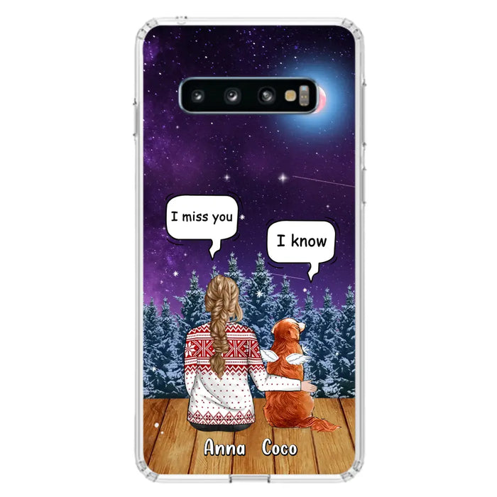 Personalized Memorial Pet Phone Case - Up to 4 Pets - Memorial Gift Idea For Dog/Cat Lover - I Miss You Dog - Case For iPhone/Samsung