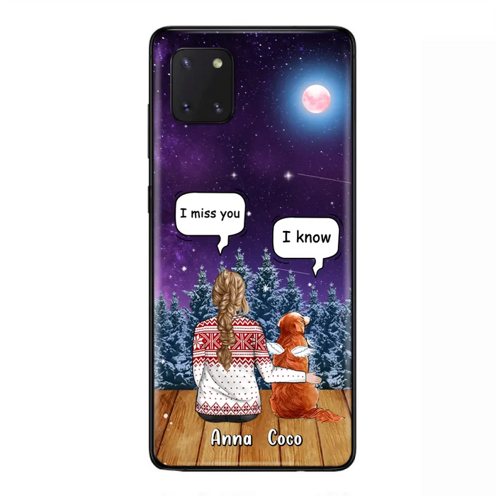 Personalized Memorial Pet Phone Case - Up to 4 Pets - Memorial Gift Idea For Dog/Cat Lover - I Miss You Dog - Case For iPhone/Samsung
