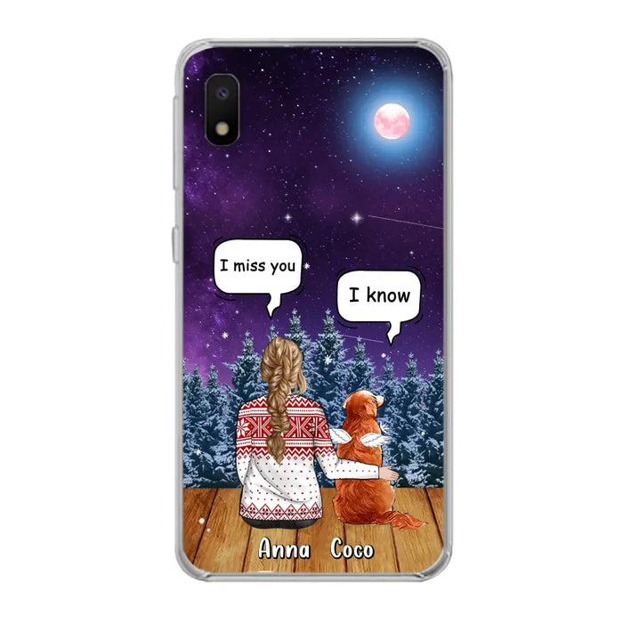 Personalized Memorial Pet Phone Case - Up to 4 Pets - Memorial Gift Idea For Dog/Cat Lover - I Miss You Dog - Case For iPhone/Samsung