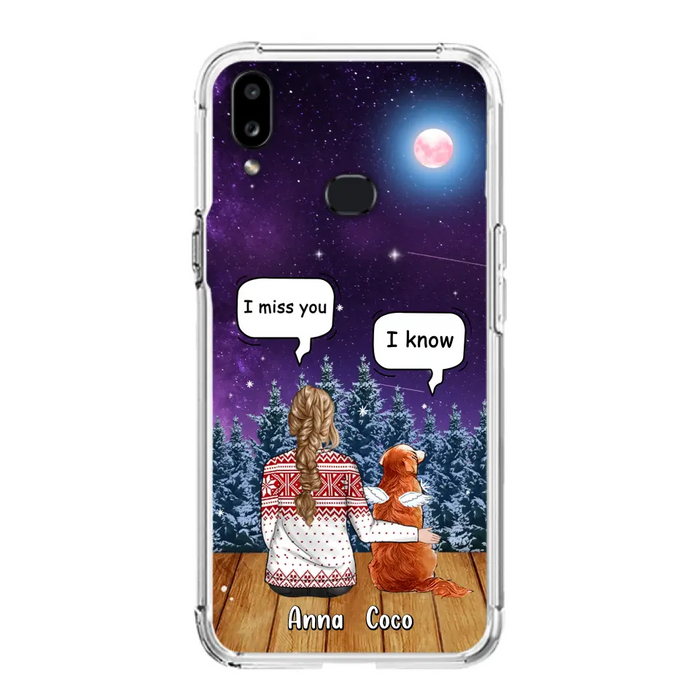Personalized Memorial Pet Phone Case - Up to 4 Pets - Memorial Gift Idea For Dog/Cat Lover - I Miss You Dog - Case For iPhone/Samsung