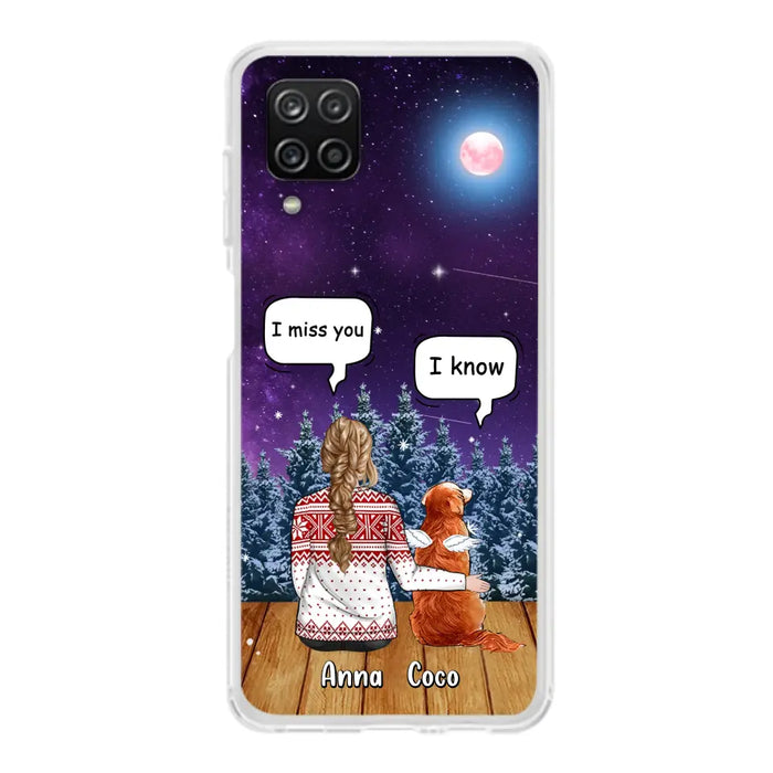 Personalized Memorial Pet Phone Case - Up to 4 Pets - Memorial Gift Idea For Dog/Cat Lover - I Miss You Dog - Case For iPhone/Samsung